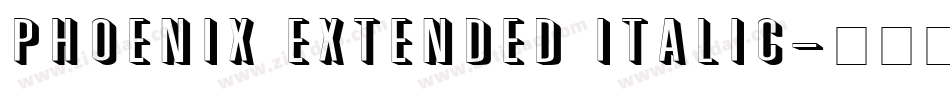 Phoenix Extended Italic字体转换